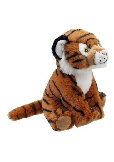 Who says tigers can't be cuddly? Meet Toby, the gentle tiger cub from Wilberry's amazing Eco Cuddlies range. This gorgeous little tiger isn't just irresistibly soft; he's also made entirely from recycled materials, making him a friend to your child and the planet. With his soft stripes and sweet, friendly face, he is the perfect size for little hands to hold and for taking on jungle adventures. A wonderful, sustainable gift for any young animal lover.
